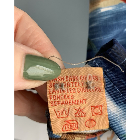 ALOHA JOE Hawaiian Shirt Surf Boards Aloha Tiki Vtg Mens Large LG Sh Sleeve Blue - Picture 13 of 13